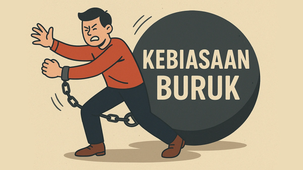 Cara Hilangkan Kebiasaan Buruk dimulai dengan langkah pertama yaitu berani melepaskan apa yang membelenggu.