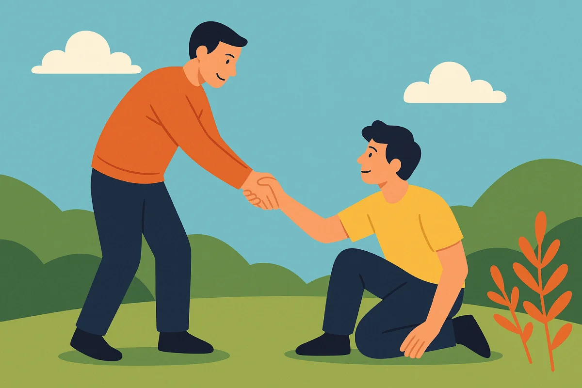 Berbuat kebaikan melibatkan tindakan-tindakan sederhana namun bermakna, seperti memberikan dukungan fisik atau emosional kepada mereka yang membutuhkan.