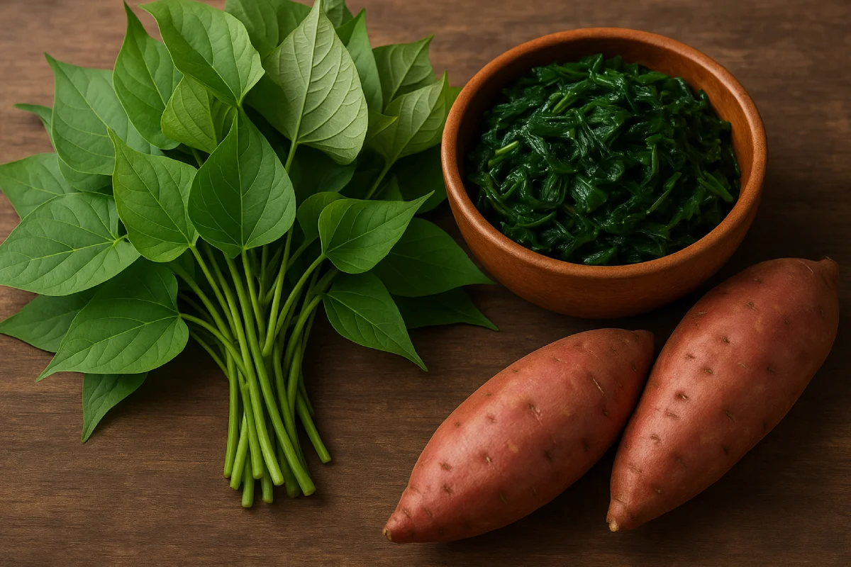 Manfaat daun ubi tidak hanya baik untuk kesehatan tubuh, tetapi juga mudah ditemukan dan diolah sebagai bagian dari pola makan sehari-hari.