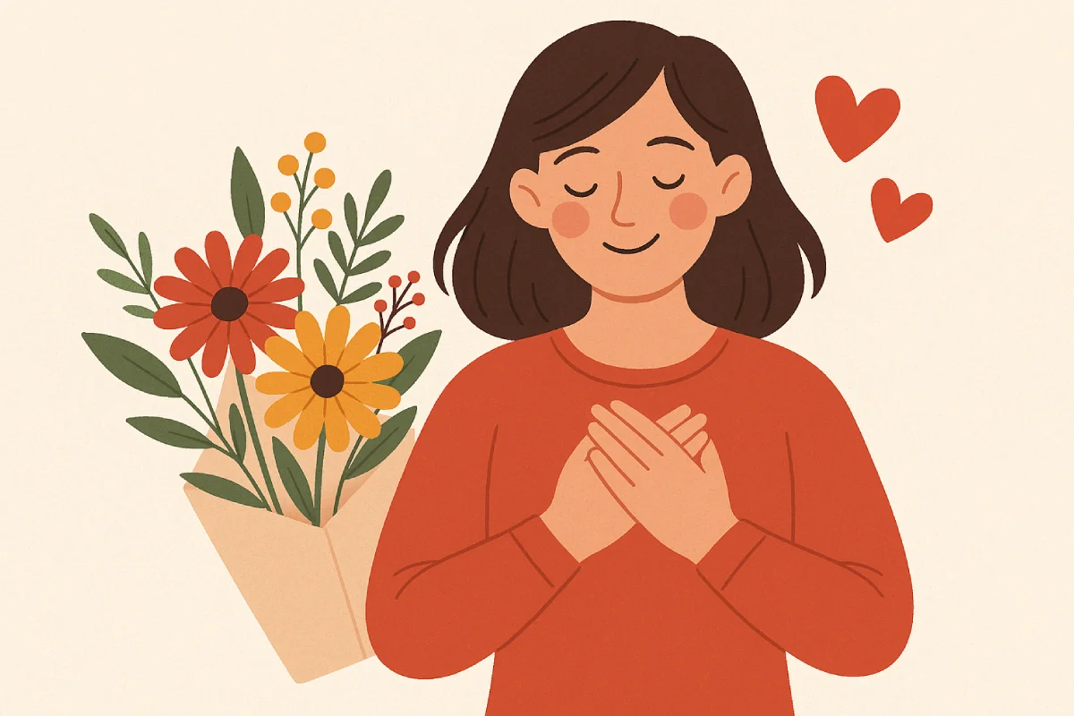 Ucapan terima kasih yang penuh rasa syukur dan kehangatan.