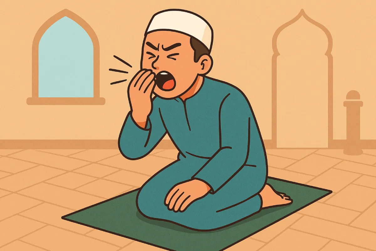 Bolehkah bersin saat sholat?