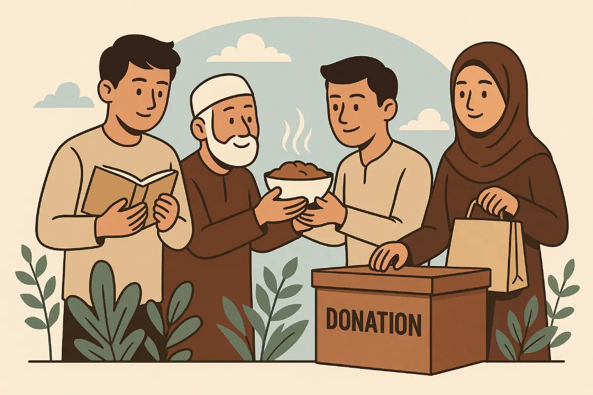 Bentuk amal saleh dapat dilakukan dengan berbagai cara, mulai dari berbagi makanan, membantu sesama, hingga menyumbangkan uang atau barang-barang yang berguna bagi mereka yang membutuhkan.