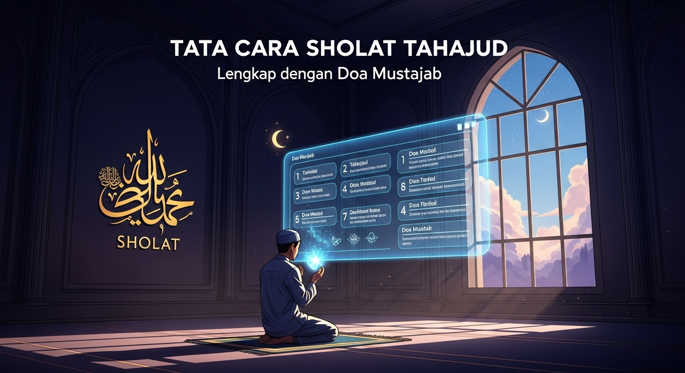 Tata Cara Sholat Tahajud Lengkap dengan Doa Mustajab