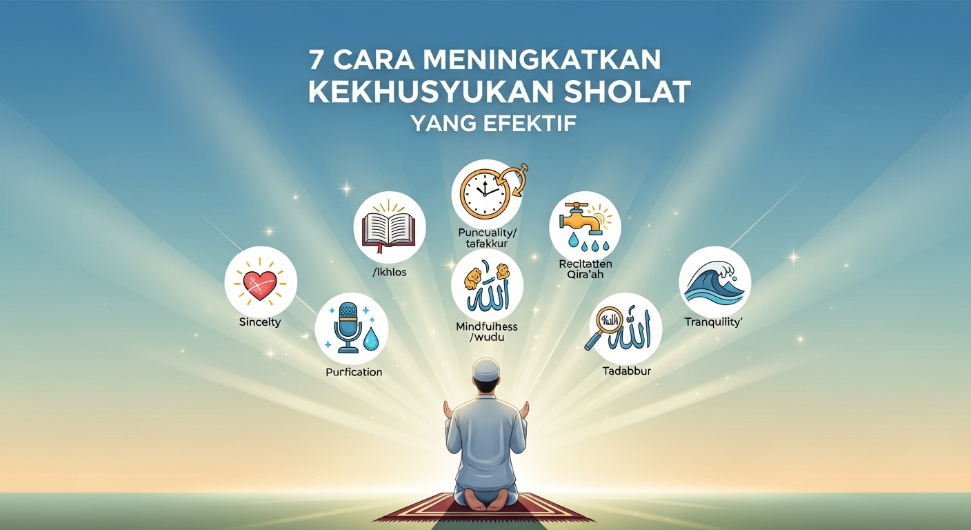 7 Cara Meningkatkan Kekhusyukan Sholat yang Efektif