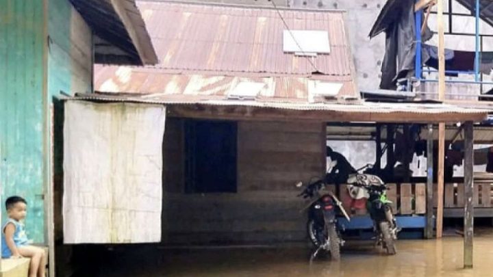 Sungai Mentaya meluap – enam desa di Kotawaringin Timur terendam banjir