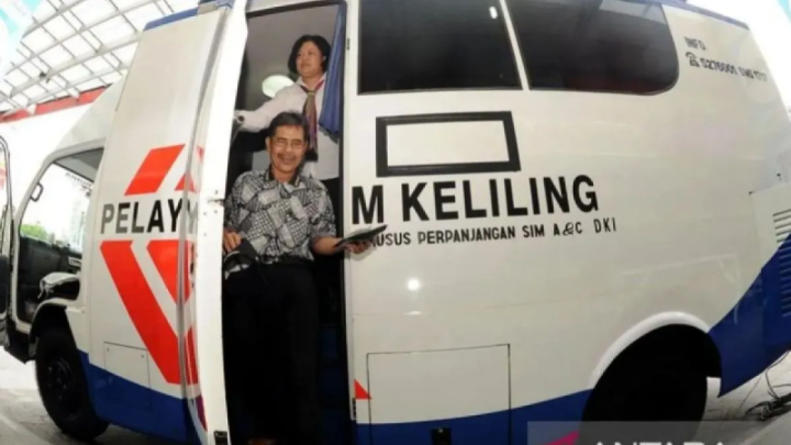 Layanan SIM Keliling tersedia di lima lokasi Jakarta pada Selasa