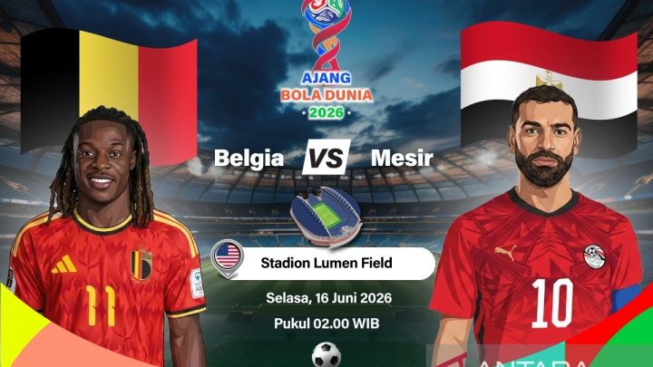 Belgia terhindar dari kekalahan setelah imbang 1-1 lawan Mesir