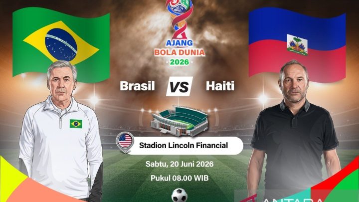Main Agenda: Susunan pemain Brasil vs Haiti: Neymar masih absen, Vinicius tumpuan