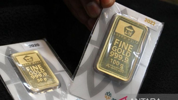 Harga emas Antam pada Senin pagi tak bergerak tetap di Rp2,799 juta/gr