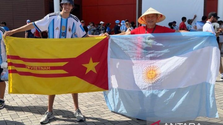 Historic Moment: Warga negara dari luar Argentina dukung Messi di Atlanta