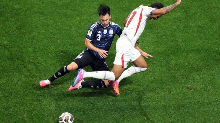 Babak pertama Inggris vs Argentina sengit, skor masih nirgol