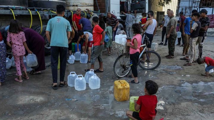 Krisis air bersih di Gaza masih berlangsung akibat makin parahnya kerusakan infrastruktur
