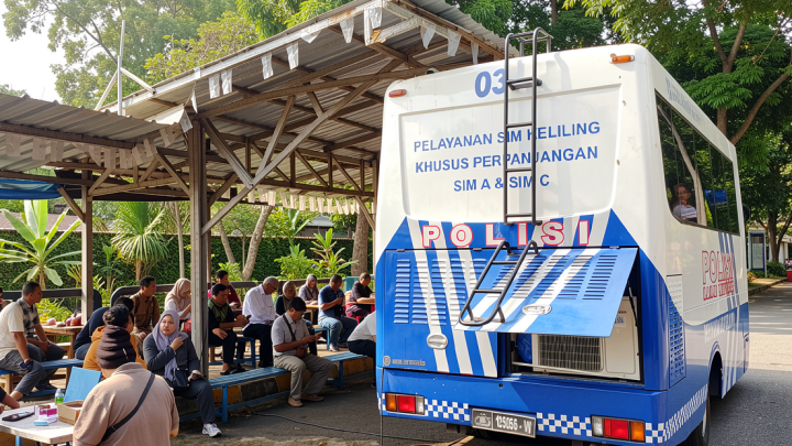 SIM keliling melayani di lima lokasi Jakarta pada Senin
