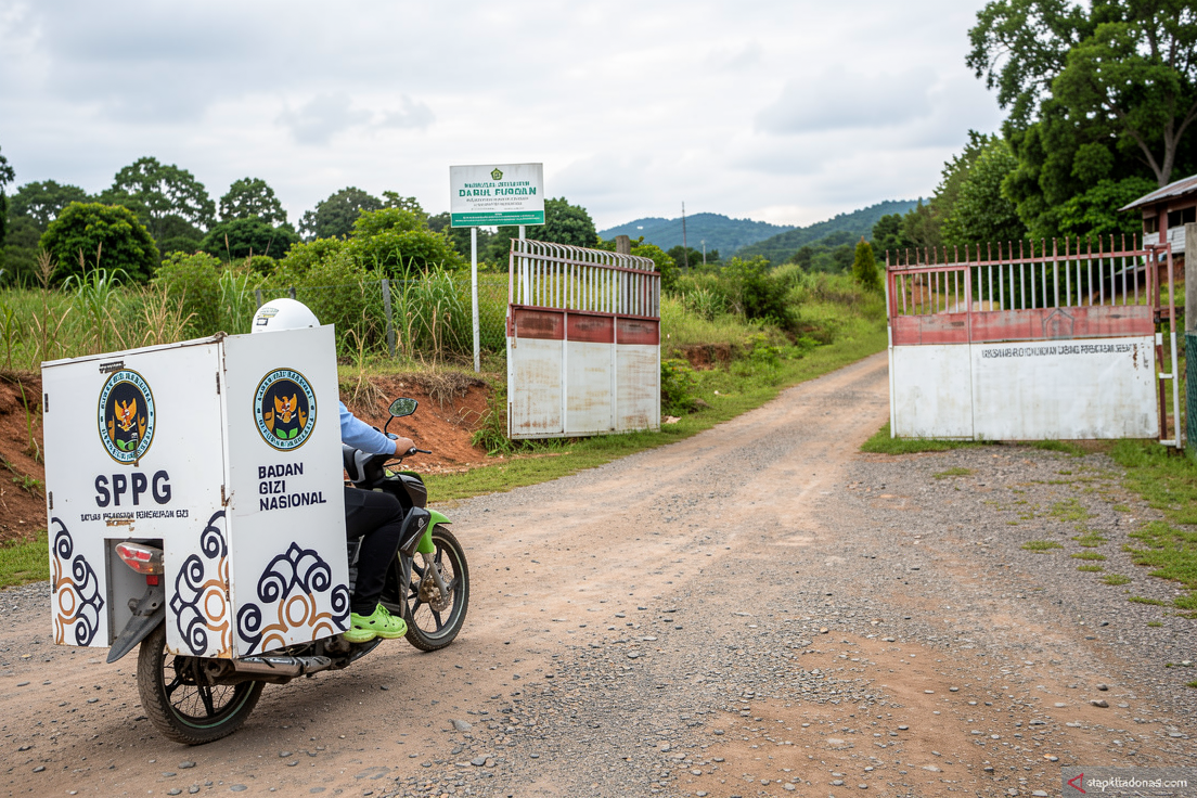 Distribusi MBG ke sekolah tepi garis batas negara