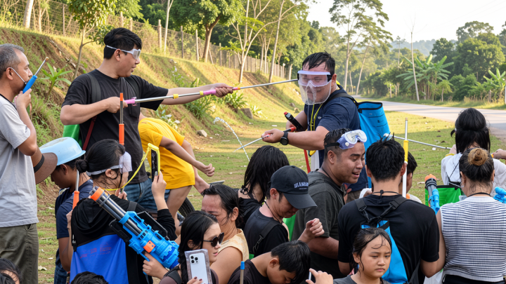 Potret keseruan Festival Air di Hainan
