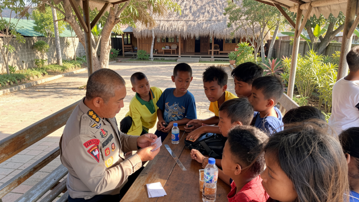 Polri gelar “trauma healing” bagi anak pengungsi gempa di Manggarai