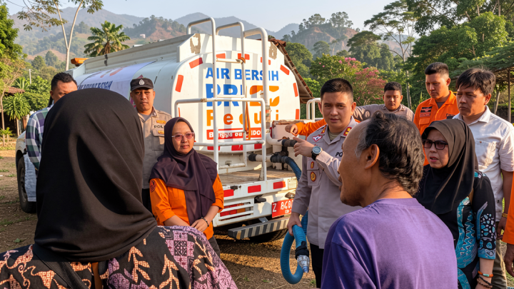 BPBD Ciamis salurkan air bersih untuk 11.302 jiwa terdampak kekeringan