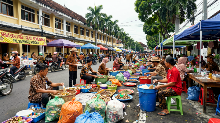 Semarang relokasi sementara PKL Simpang Lima jelang MTQ Nasional